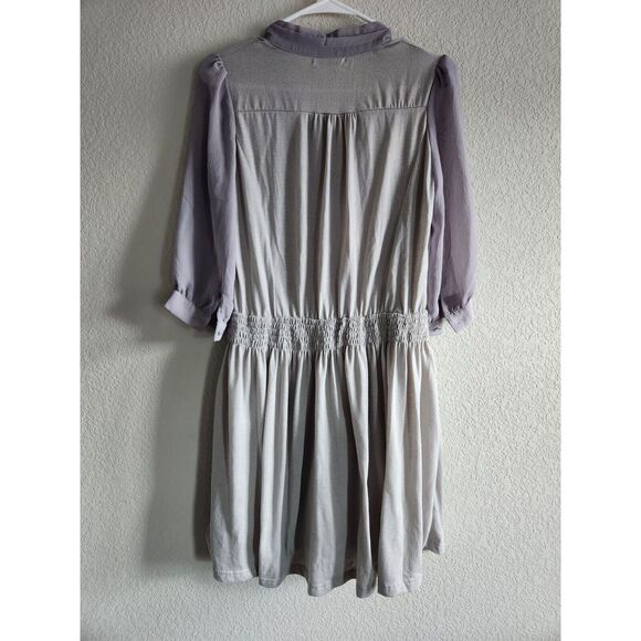 One After Another Sen Jeans Womens Sz M Knee Length Dress Gray Romantic - Picture 4 of 4